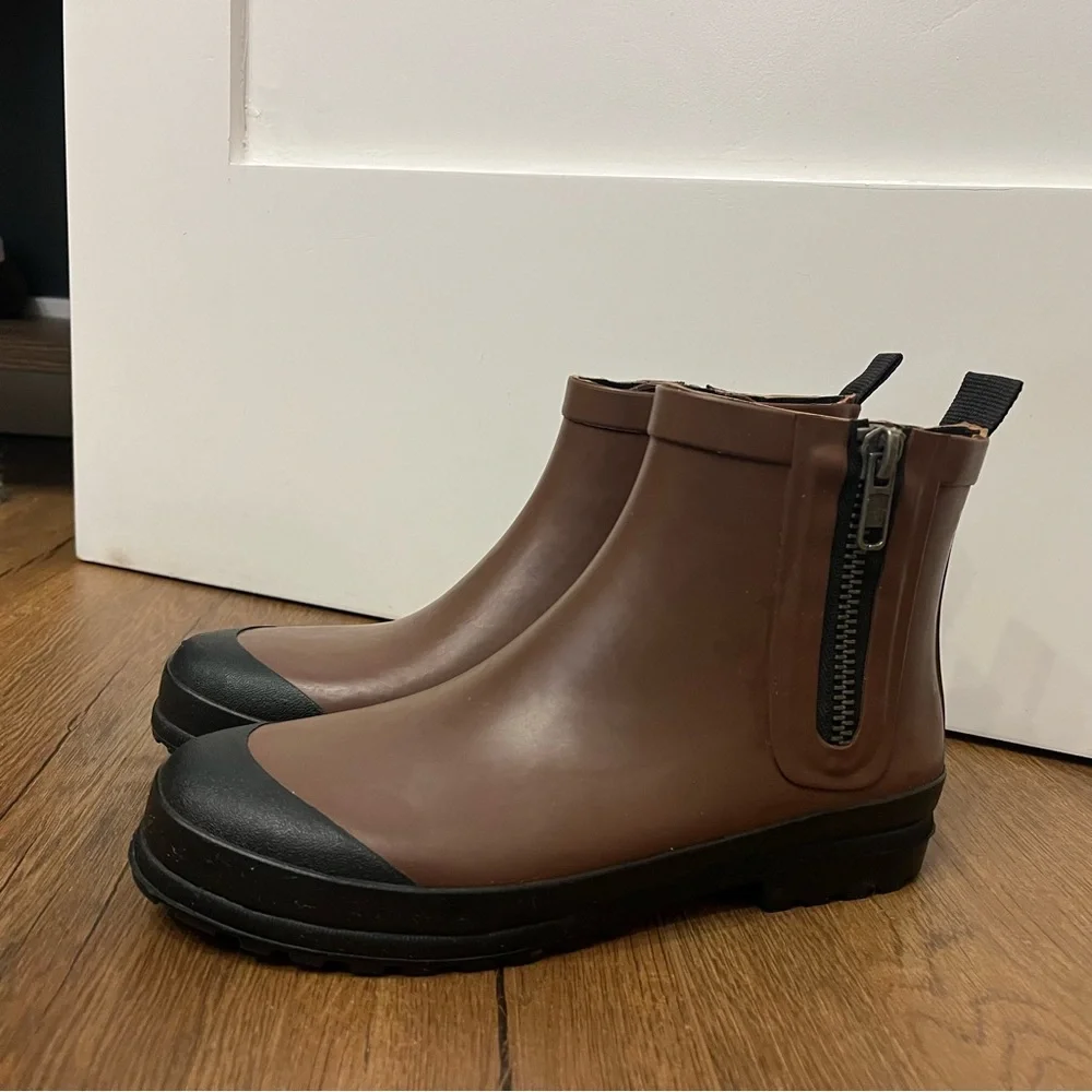 Madewell Brown and Black Winter Boots - Picture 3 of 10